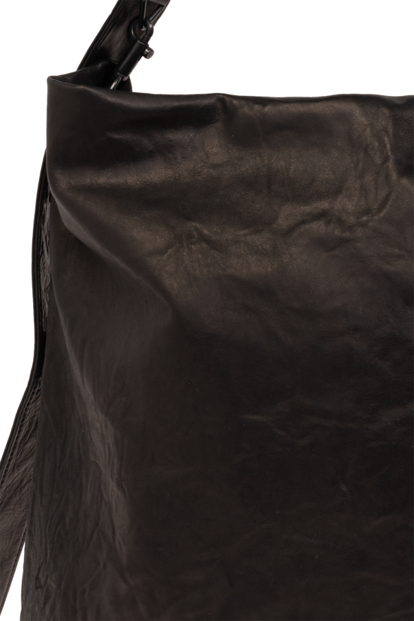 Black Leather shoulder bag Yohji Yamamoto - Numero 10 Bags